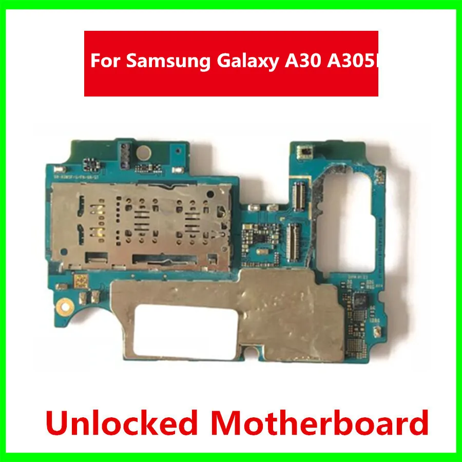 Оригинальная разблокированная материнская плата для Samsung Galaxy A30 A305F хорошая