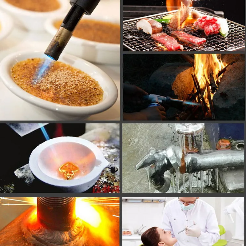 

Professional Butane Torch Welding Torches Portable Igniter Multifunction Welding Torches for Welding Cooking Survival Outdoors