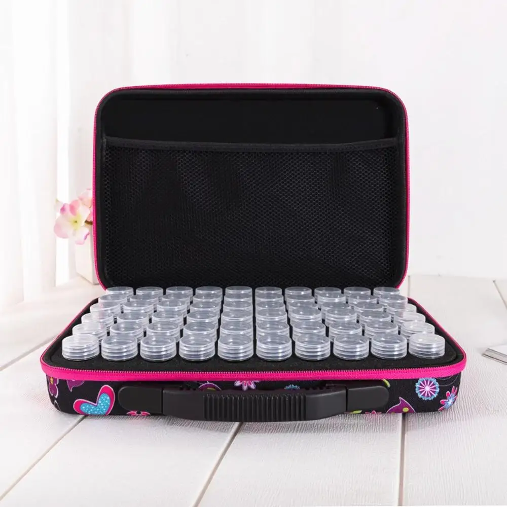

5D new style Diamond Painting 60 Bottles drill Container Storage Bag Box Diamond Embroidery Tools Handbag diamond mosaic Carry C