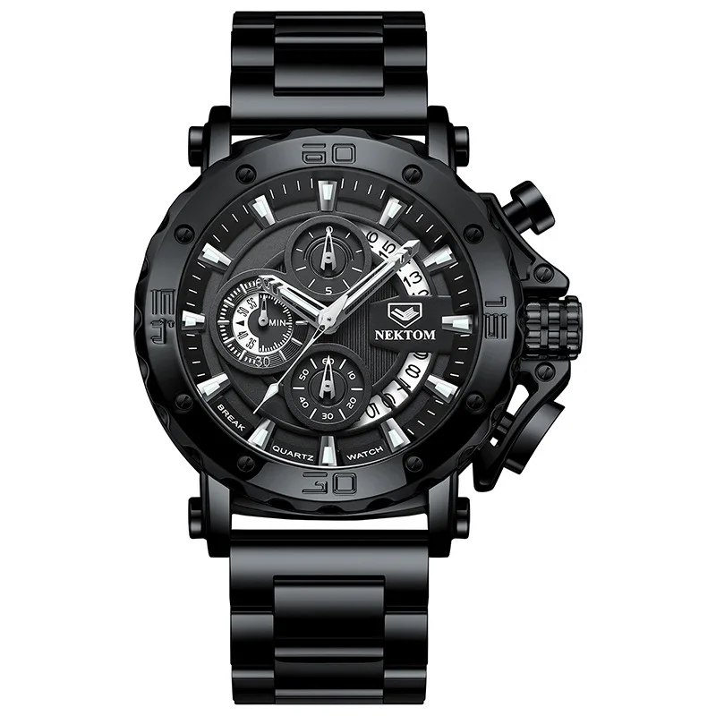 

Nekton's NEKTOM watch male non heavy mechanical tide quartz watch waterproof luminous hot style