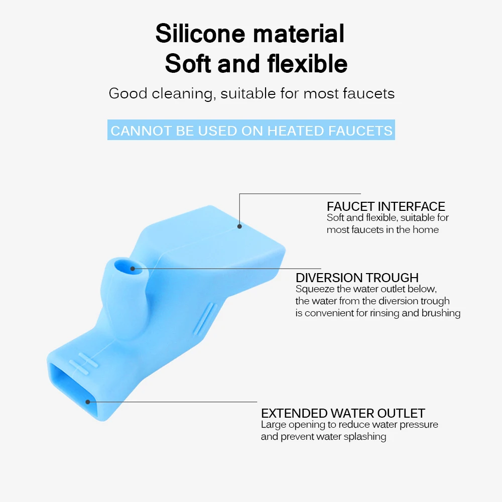 Кухонный прочный удлинитель для смесителя мытья рук малышей детей в ванную