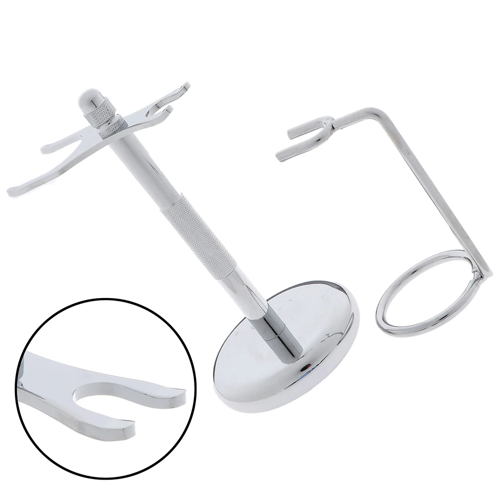 

Men Razor Holder Stainless Steel Shaving Brush Stand Safety Razor It Razor Holder Razor Rack & Brush not including 9/15cm