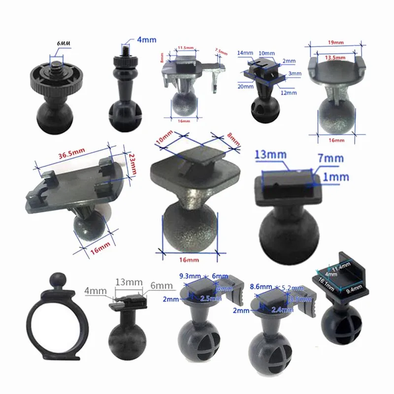 

Driving Recorder Holder Bracket Silicone Mini Suction Holder for Car Dash Camera Mount Cup Ball Interface for Xiaomi Xiaoyi Dvr