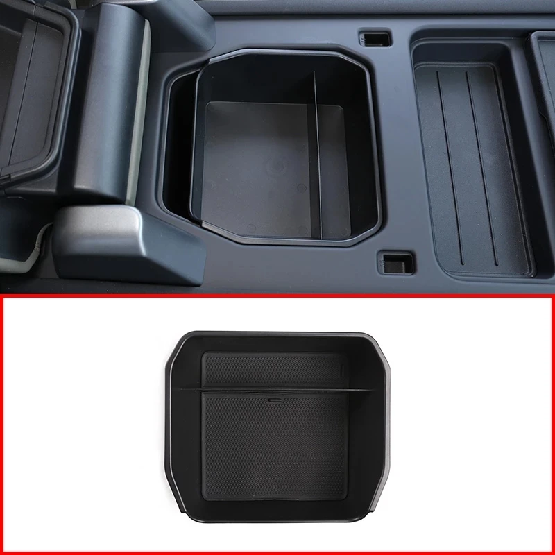 

For Land Rover Defender 90 110 2020-2023 Black Car Central Storage Box Door Phone Glove Armrest Box Storage Box Car-styling