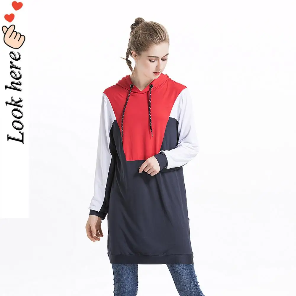Новинка осенне-зимняя спортивная толстовка с капюшоном в стиле колор-блок для