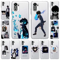 dabi boku no my hero academia anime phone case for xiaomi poco x3 nfc m3 redmi note 9s 9 8 10 pro 7 8t 9c 9a 8a k40 clear cover
