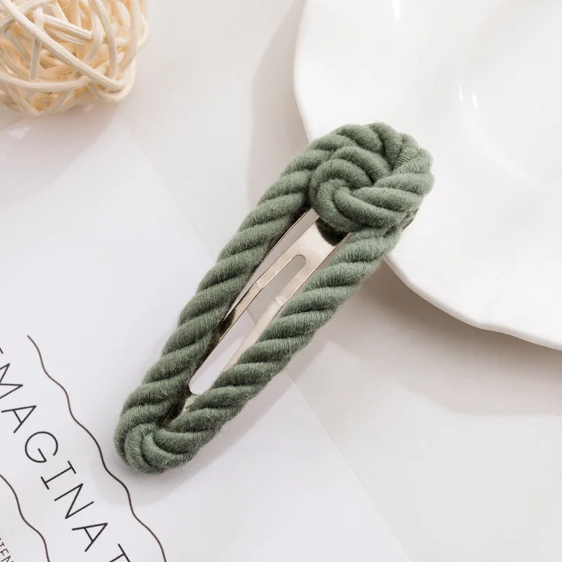 

New Nylon Wool Hairpin Women's Fashion Solid Cute Barrettes Casual Brand Colorful kawaii Hairgrips Hair Accessories For Girls