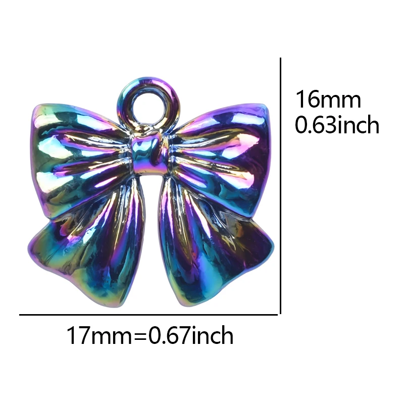 

Lucky Bowknot Dangle Charms Pendant Fit Bracelets Necklaces For Women Diy Fine Gift Jewelry Accessories