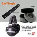Сменные детали EarTlogis Бархатные для Superlux HD330 HD660 HD668B HD669 HD681 EVO HD681B HD662 HD662B, накладки на наушники, бампер, ободок