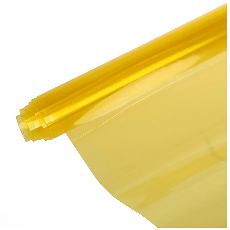 Желтый туман задняя часть автомобиля головной светильник Тонировочная пленка