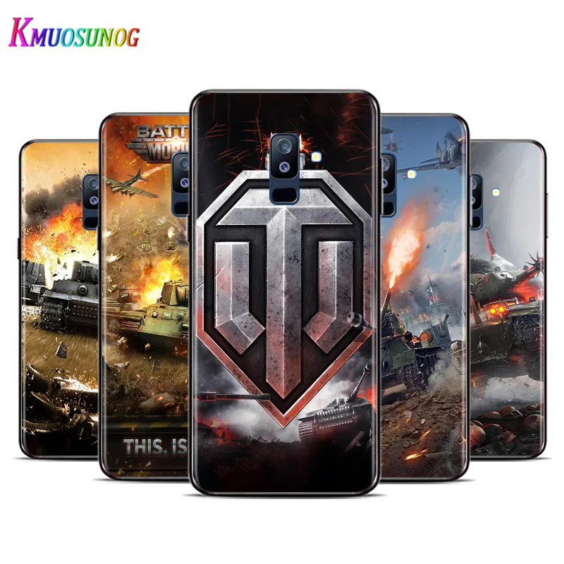 

World Of Tanks For Samsung Galaxy A3 A5 A6 A7 A8 A9 A6S A8S A9S Star Plus 2016 2017 2018 Black Silicone soft TPU Phone Case