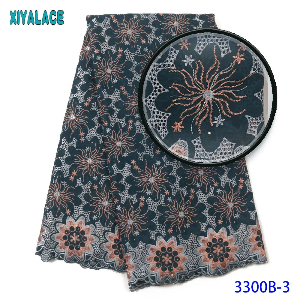 

Voile Swiss Cotton Lace Fabric Yellow African Multi Colour Cording Green Color Nigerian High End Quality Latest Flower Pattern