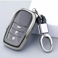 new tpu car key case auto key protection cover keychain keyring key chian ring accessories for toyota crown camry corolla