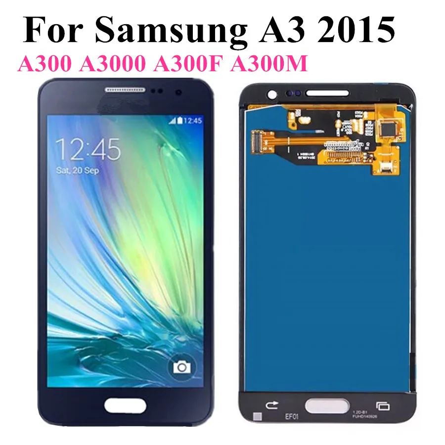 ЖК дисплей TFT 4 5 дюйма с регулировкой яркости для Samsung Galaxy A3 2015 A300 A3000 A300F A300M