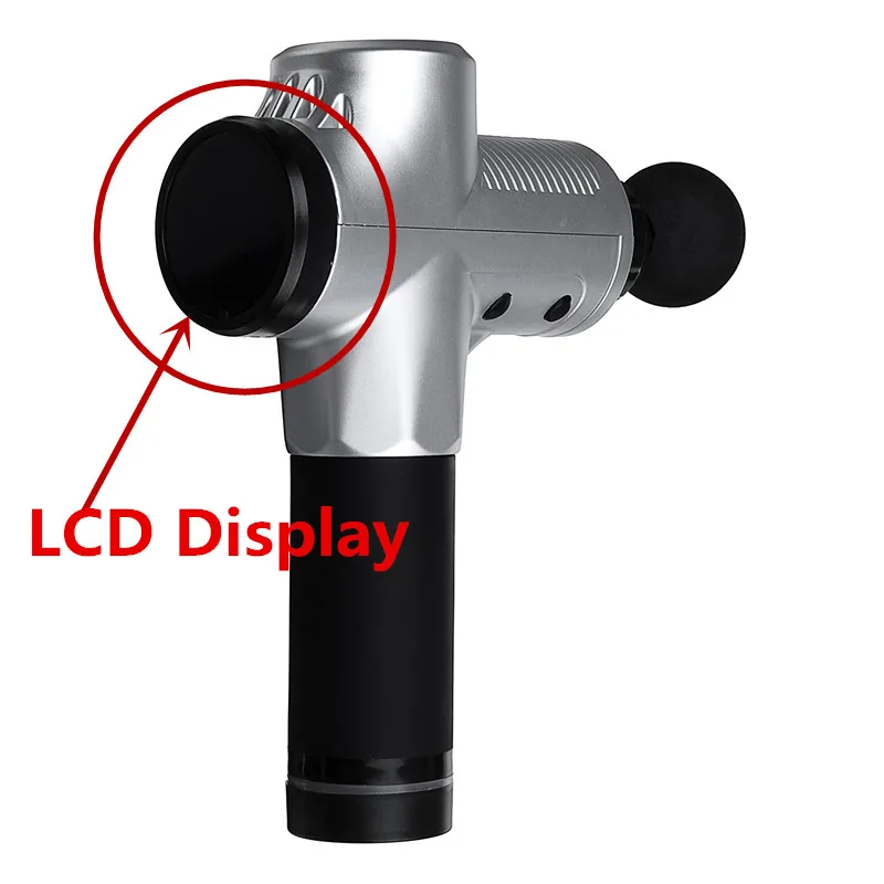 LCD TOUCH CONTROL Терапия тканевые массажные пушки 20 передач 24 В мышечный массажер светодиодный домашний Спорт глубокое облегчение боли в ткани Расслабление тела тонкая форма+ сумка - Цвет: LCD TOUCH CONTROL