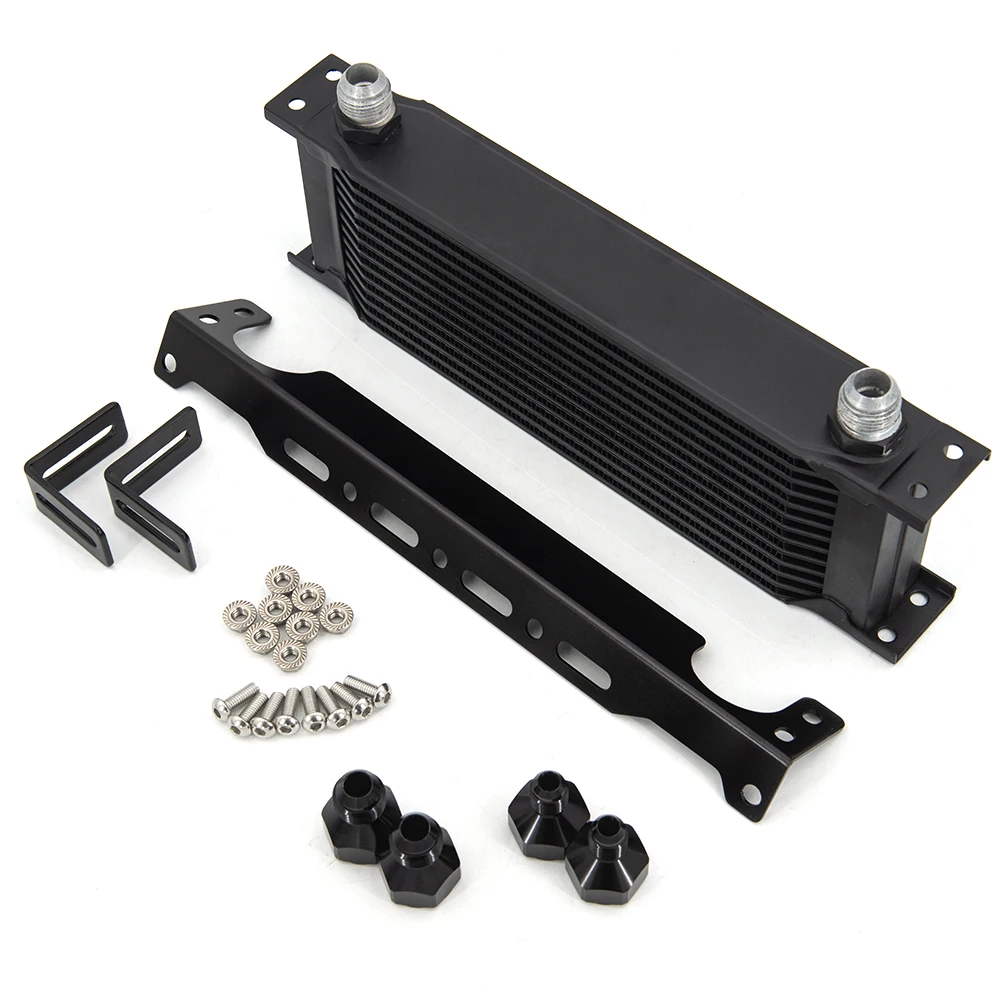 13 Rows Oil Cooler Kit AN10 M-MODEL Oil Cooler With Bracket And AN6 AN8 Adapter
