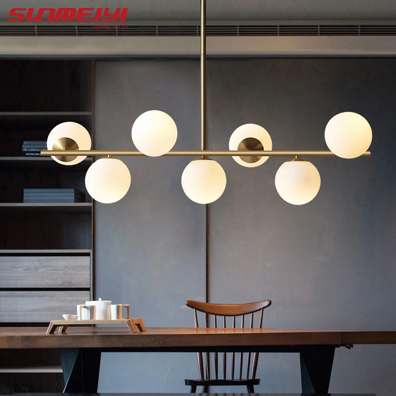 Современные светодиодный ные люстры декоративный шар в стиле лофт подвесной