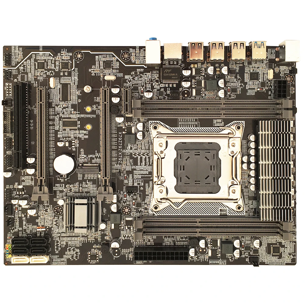 

X79A Motherboard LGA 2011 DDR3 ECC REG Memory USB3.0 SATA3 PCI-E M.2 SSD Computer Component Motherboard for Mining Accessories