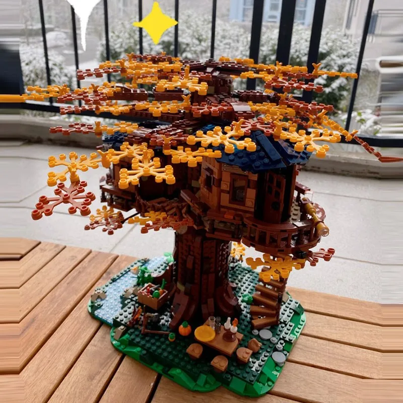 

in stock3117pcs Tree House The Biggest Tree Model Building Blocks Ideas 21318 Bricks DIY Educational Toys Gift for Children 6007
