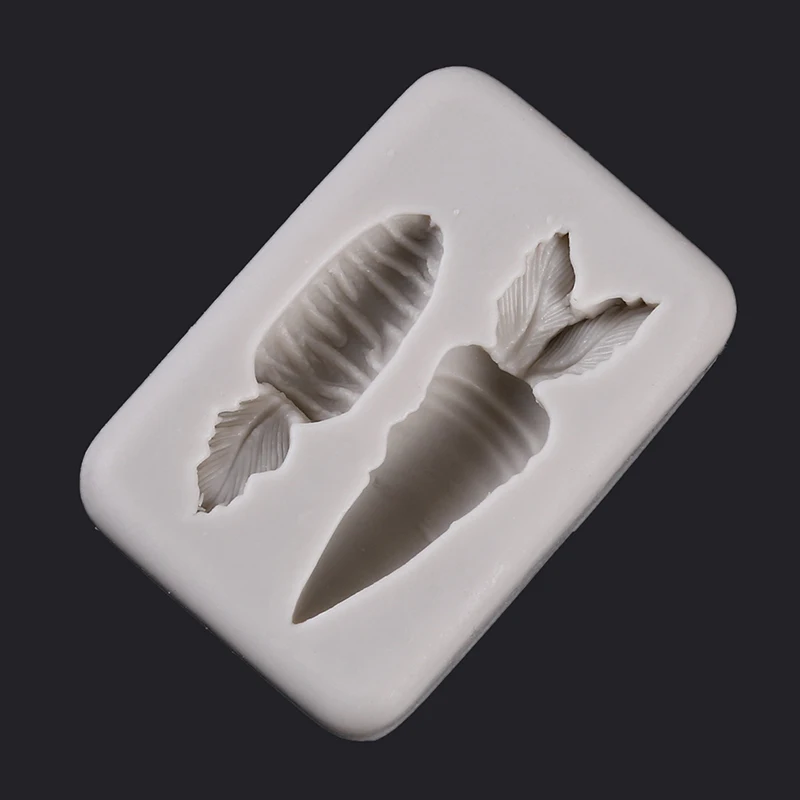 1 шт мини 3D морковь Еда Класс силиконовые формы Fondant (сахарная) пресс-форма для