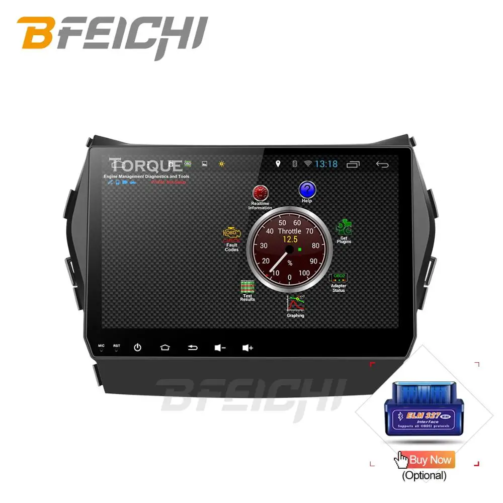 Android 9 0 автомобильный dvd для Hyundai Santa Fe/ ix45 2013 2014 с 2 + 32G Радио Стерео gps навигация din
