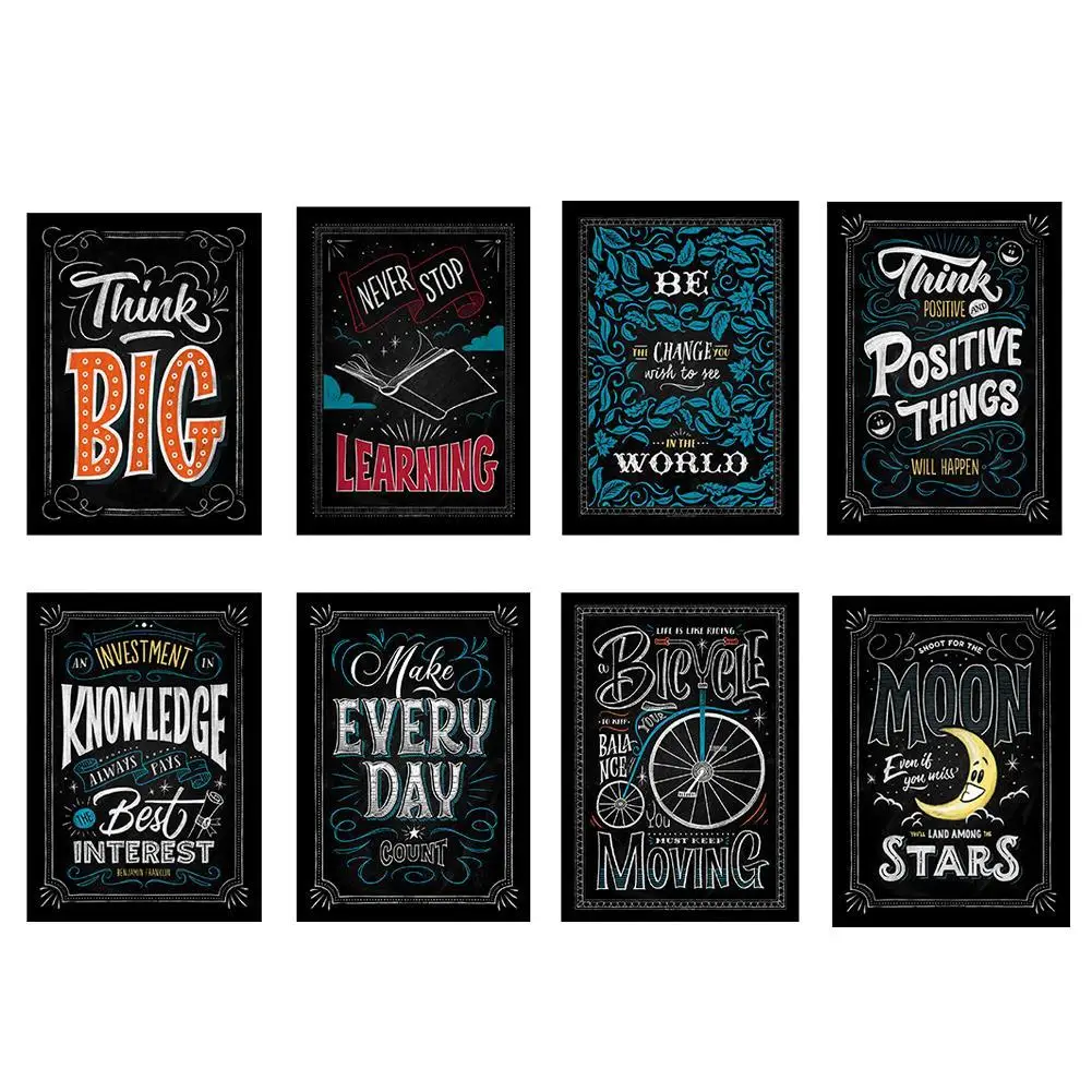 Вдохновляющий постер на английском языке картина мотивационный плакат школьная