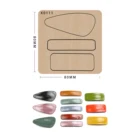 Кожаный материал, различные заколки для волос, деревянные штампы для скрапбукинга, режущие штампы сделай сам, ручная резка, подходит для Sizzix, машины для больших выстрелов