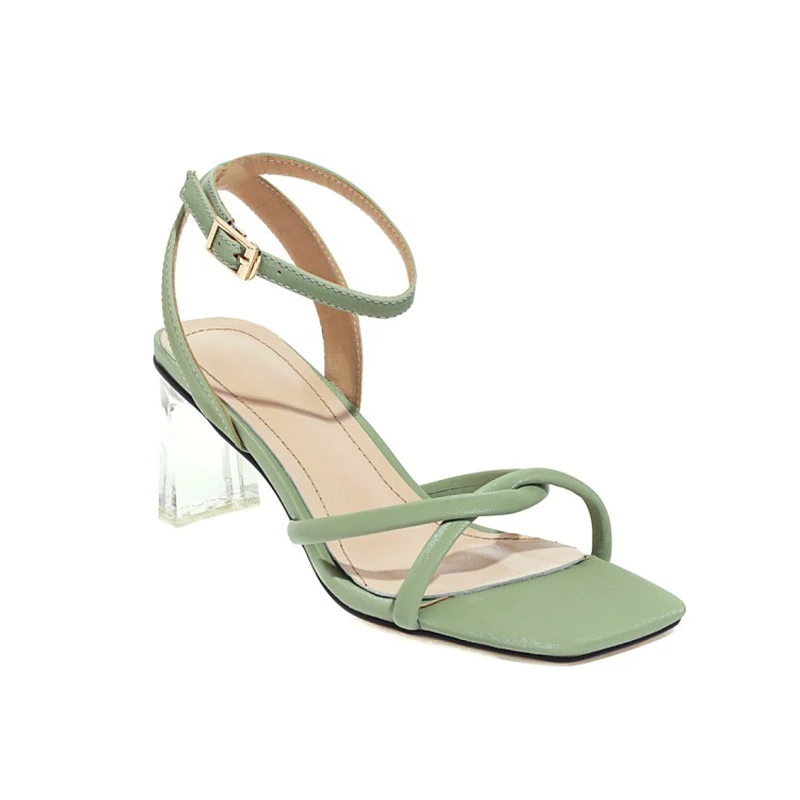 

Сандалии женские на высоком каблуке, простые босоножки на заказ, большие размеры, лето