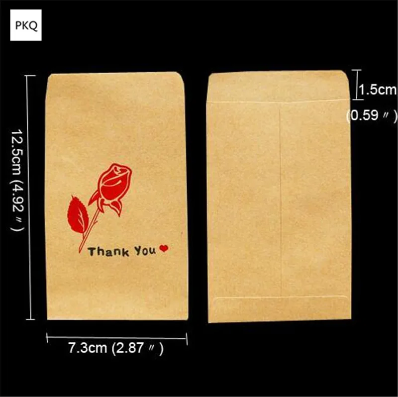 20 шт Мини крафт-бумажные пакеты для упаковки подарков, коробка для попкорна, свадебные подарки, сумки для конфет, ручная работа, мешочек для выпечки - Цвет: Rose