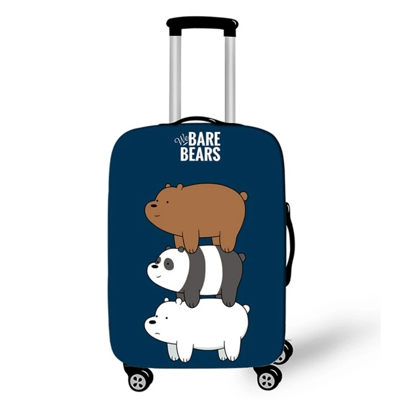 Кавайный мультяшный медведь чехол для чемодана подходит чемоданов 18 32 ''
