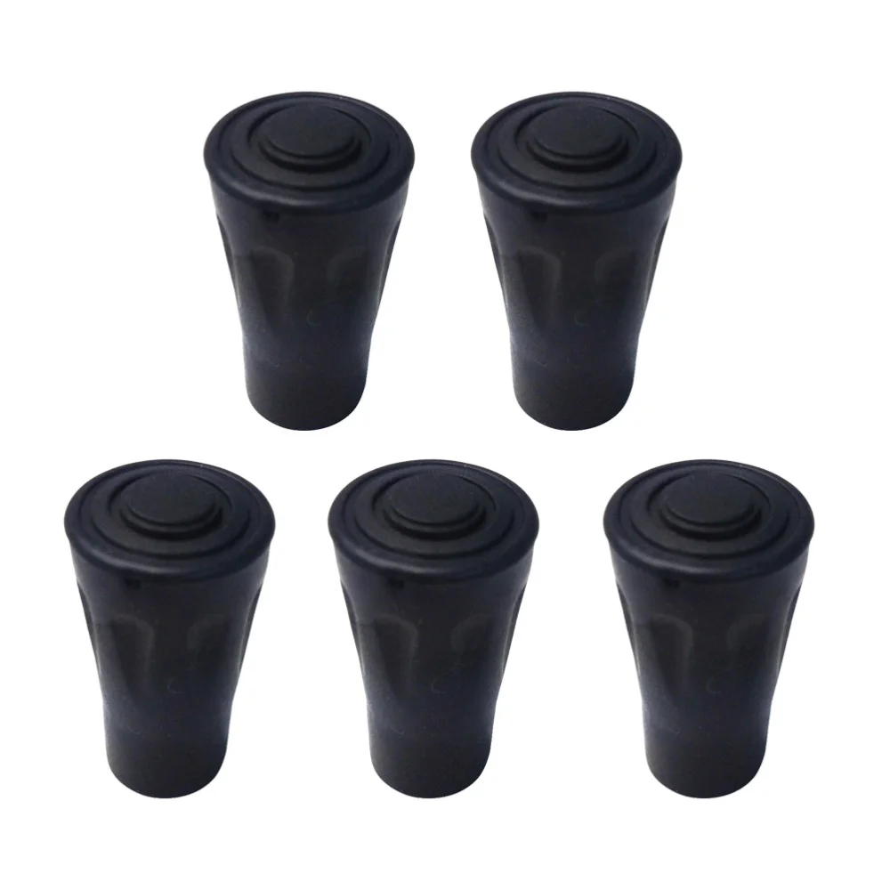 

5pcs Outdoor Trekking Pole Accessories Rubber Foot Cover Pole Tip Protectors Chair Leg Caps Walking Stick Head Protect Equipment