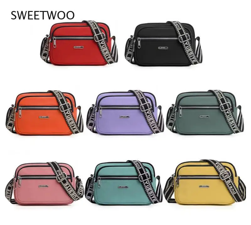 

Повседневная тканевая сумка через плечо, женская маленькая сумка-мессенджер из нейлоновой ткани 2021, сумки через плечо для женщин, девочек-п...