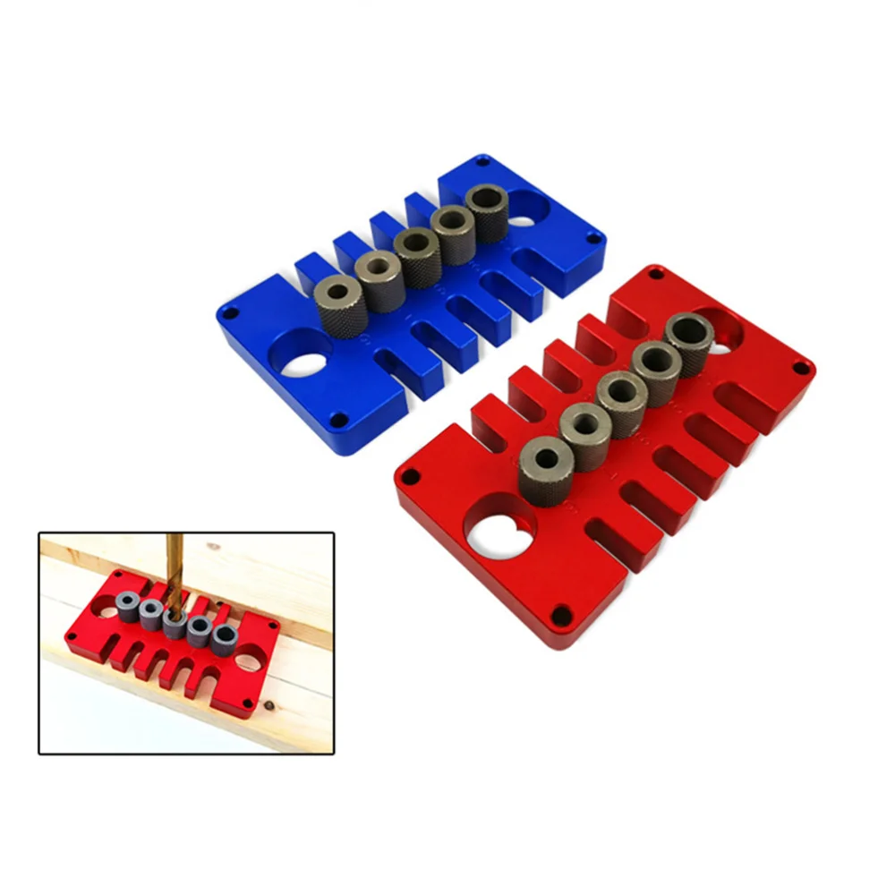 

Woodworking 3 In 1 Punch Locator Hole Opener Pocket Hole Jig Tenon Hole Doweling Jig Woodworking Puncher (Blue)