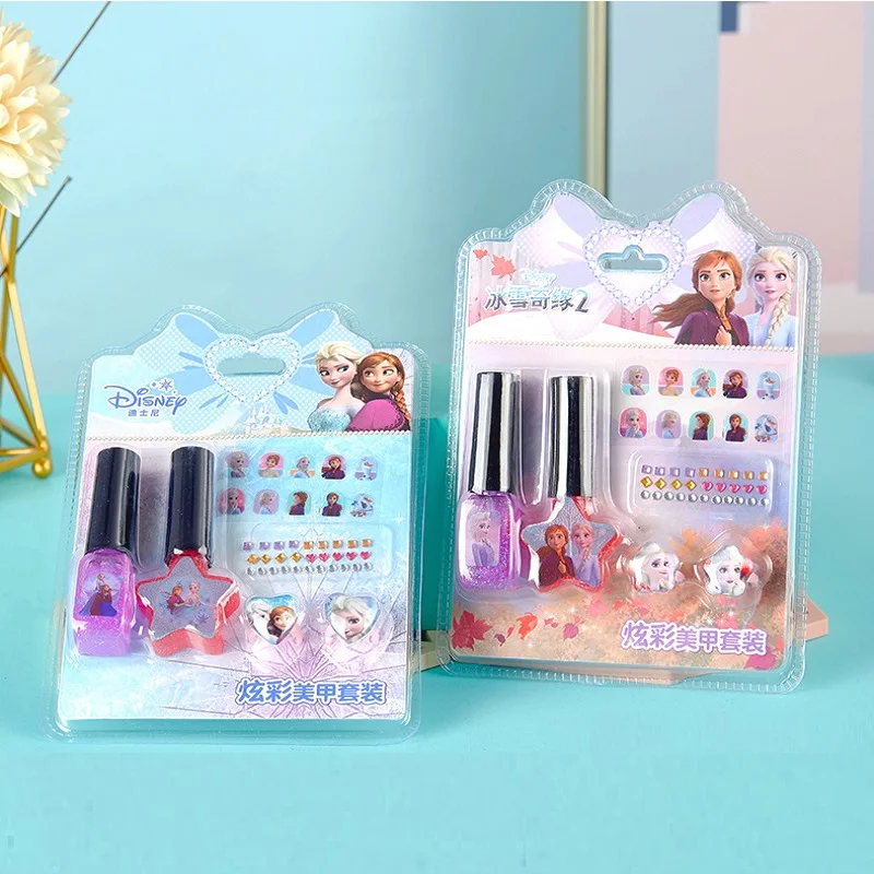 Наклейки для ногтей Disney Холодное сердце 2 игрушки моющиеся лаки Мультяшные