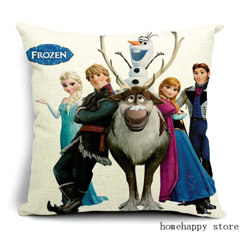 

new disney Frozen Elsa Anna Princess Girls Decorative/nap Pillow Cases Cushion Cover 1 Piece on Bed Sofa Children Birthday Gift