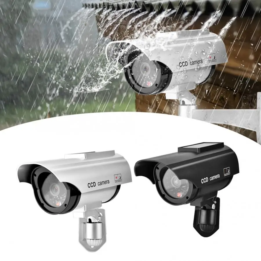 Камера безопасности на солнечной энергии поддельная камера видеонаблюдения