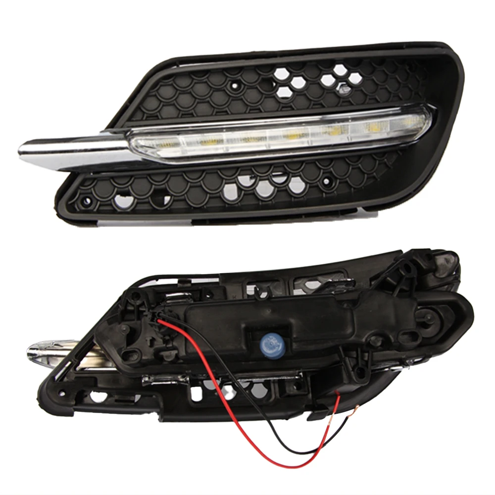 2 шт. DRL для Mercedes benz W204 C260 C300 sport 2007 2008 2009 2010 2011 дневные ходовые огни Противотуманные