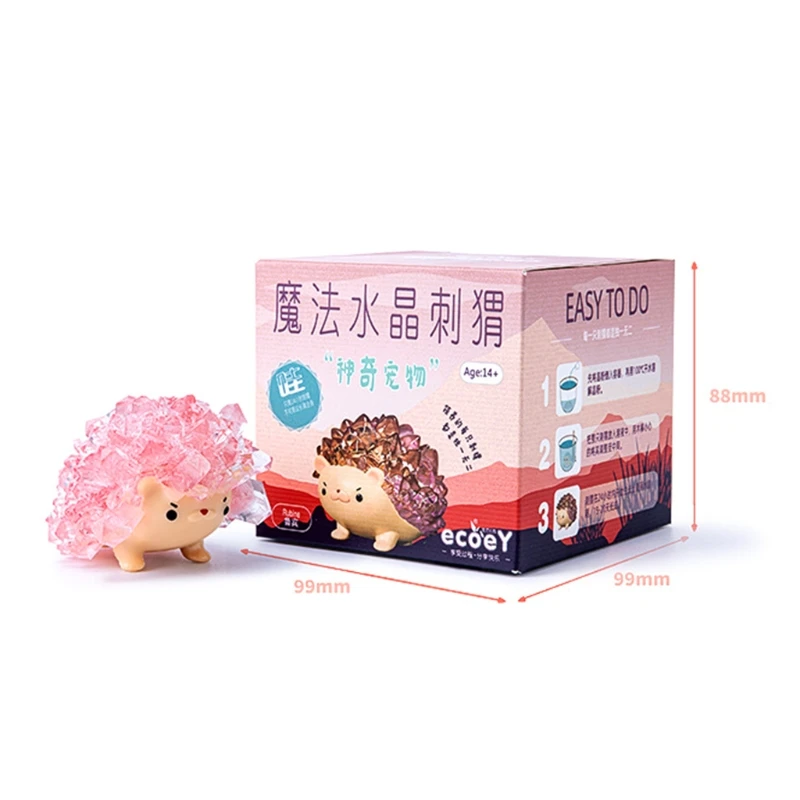 

Kids Simulation Crystal Hedgehog Lifelike Play Toys Detechable Toy Brain Training Portable Educational Toys