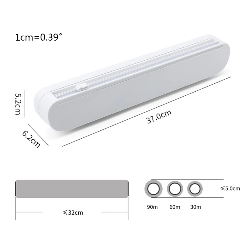 

2021 New Preservative Film Foil Wax Paper Cutter Plastic Wrap Dispenser Restaurant Kitchen Gadget