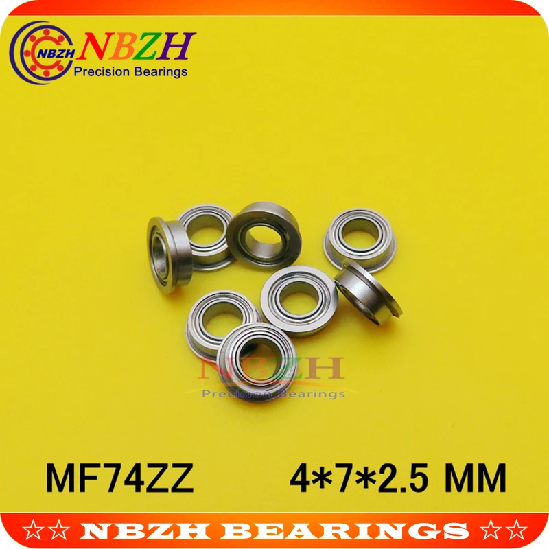 Бутиковые фланцевые шарикоподшипники MF74ZZ/LF740ZZ Размер 4*7*8 2*2 5*0 6 мм|bearing bearing|bearing