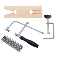1 set 3 in 1 professional jewelers saw set jewelry tools saw frame 144 blades wooden pin clamp wood metal jewelry toos