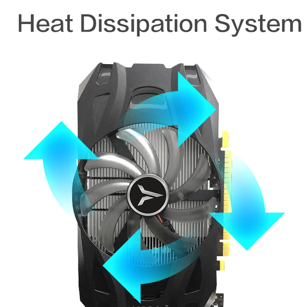 Yeston GTX1050TI-4GB Speed Graphics Card 1291/1392MHZ Computer Without External Power Supply Game Independent Graphics Card