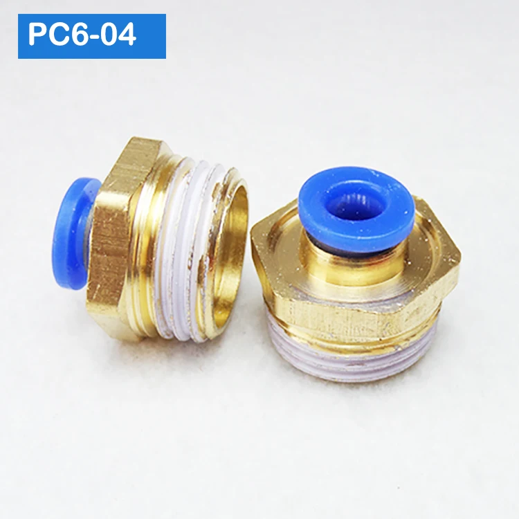 10 шт. BSPT PC6-01 PC6-02 PC8-02 PC4-m5 PC10-02 воздуха коннектор мужской шланг фитинги прямой пуш-ап в фитинги для пневматического соединения