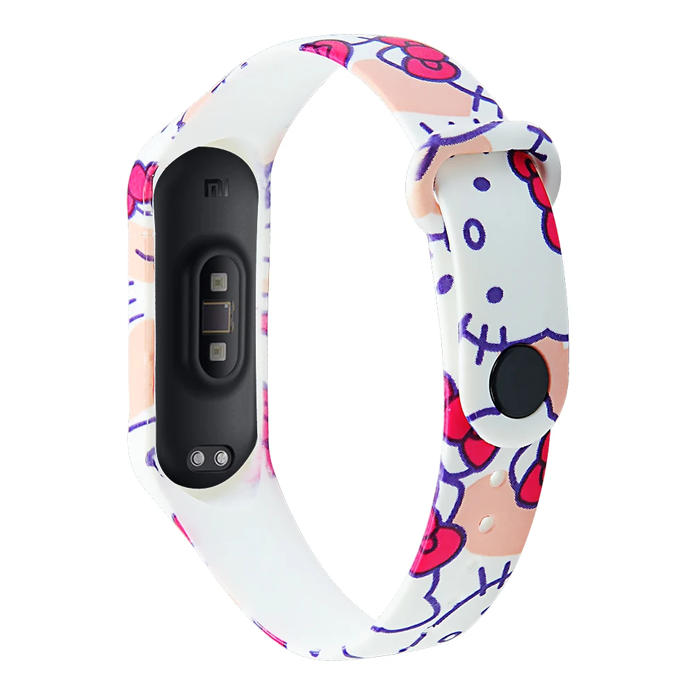 Joyozy стиль печати браслет силиконовый ремешок для xiaomi mi band 3 ремешок водонепроницаемый спортивный ремешок для xiaomi mi band 4 ремешок