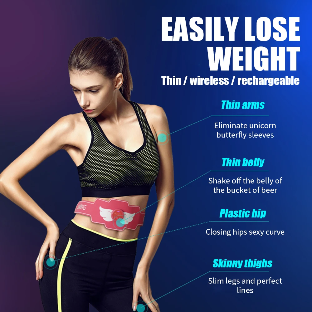 Стимулятор мышц беспроводной унисекс умный фитнес тренажер для брюшного пресса