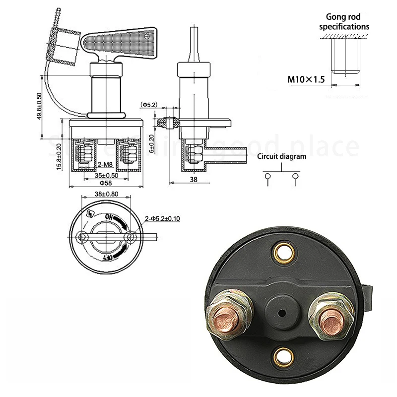 Горячая Распродажа разветвитель Disconnector 12 В 400 А отключение питания для