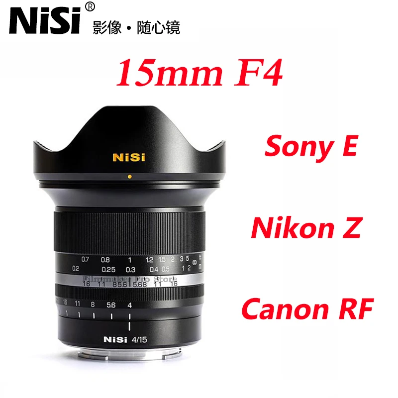 NiSi 15 мм F4 Полнокадровый супер широкоугольный объектив MF ручной фокус для Fujifilm X Fuji