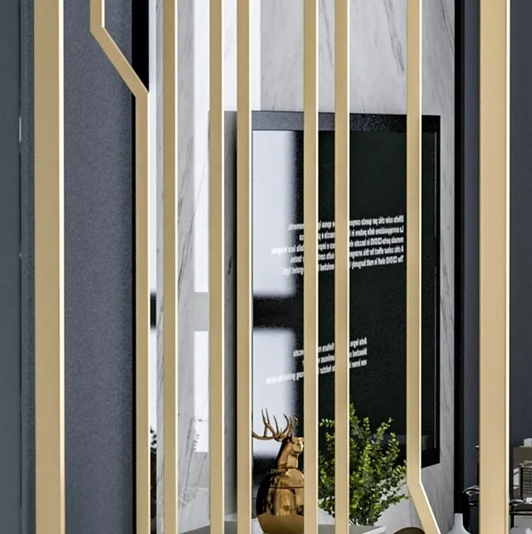 Стеклянная перегородка из нержавеющей стали SUS 201 304 | Дом и сад