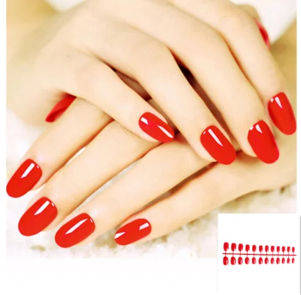 Мягкие конфетные цветные овальные накладные ногти акриловые для салонов с 2g