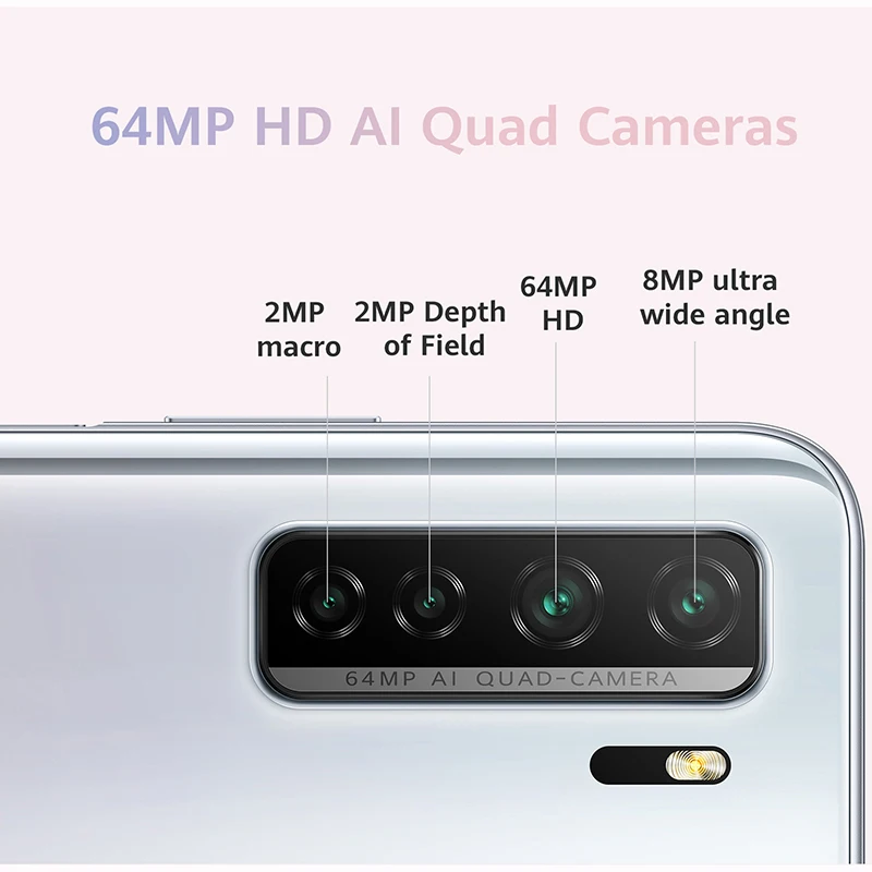 Глобальная версия Huawei Nova 7 SE 5G смартфон 8G 128G Kirin 820 64MP Quad Rear Cams 6 5 '&#x274000mAh мобильные